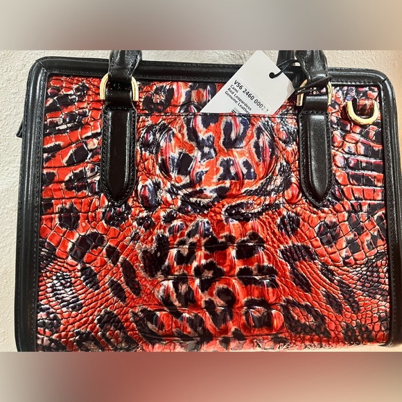 NWT Brahmin CAMI in RED LEOPARDESS Melbourne Satchel - Picture 2 of 4